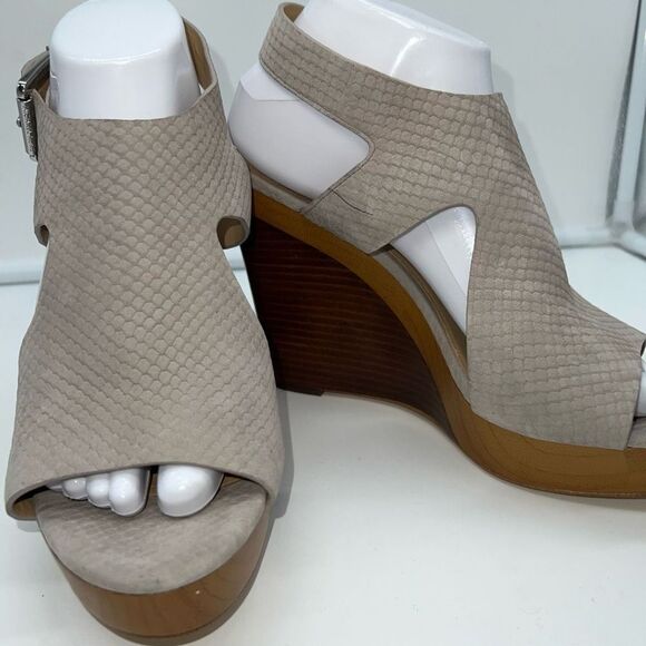 Michael Kors Shoes - Michael Kors Josephine Wedge in Taupe